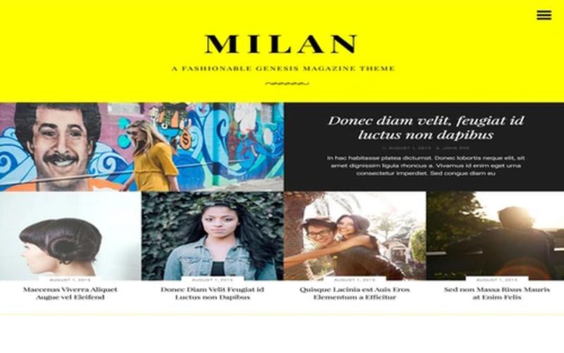 Milan Pro – 时尚图文与视觉故事博客主题