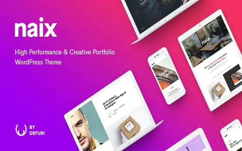 Naix – 创意作品集与项目案例 WordPress 主题