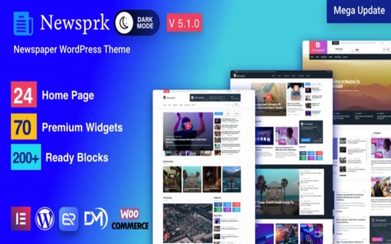 Newsprk – 新闻资讯与多栏目杂志阅读主题