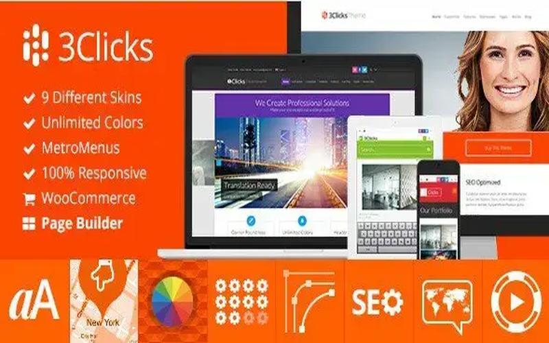 3Clicks – 响应式多用途与外贸电商 WordPress 主题