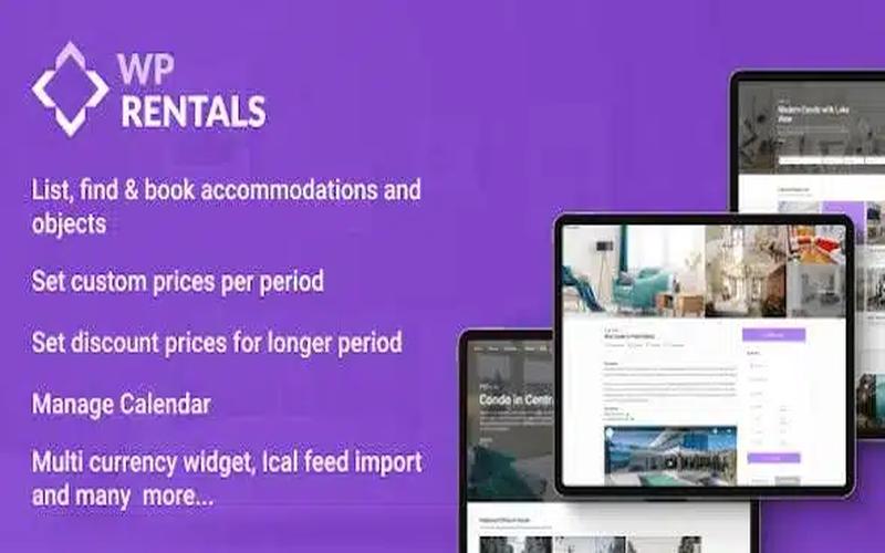 WP Rentals – 民宿短租与度假住宿预订主题