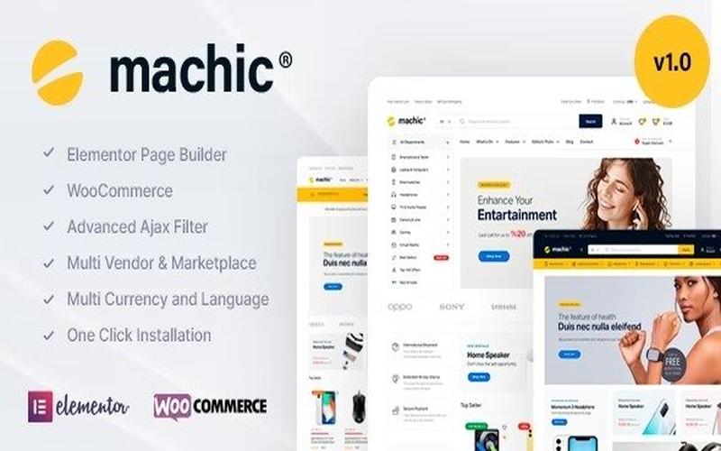 Machic – 数码电子与家电商品商城主题