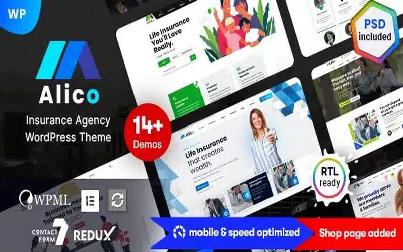 Alico – 保险公司与代理机构 WordPress 主题
