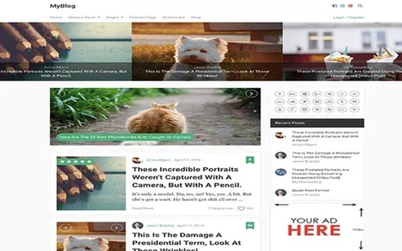 MyBlog – 多布局个人写作与内容品牌 WordPress 主题