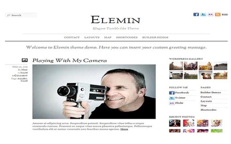 Elemin – 极简阅读与多媒体个人博客主题