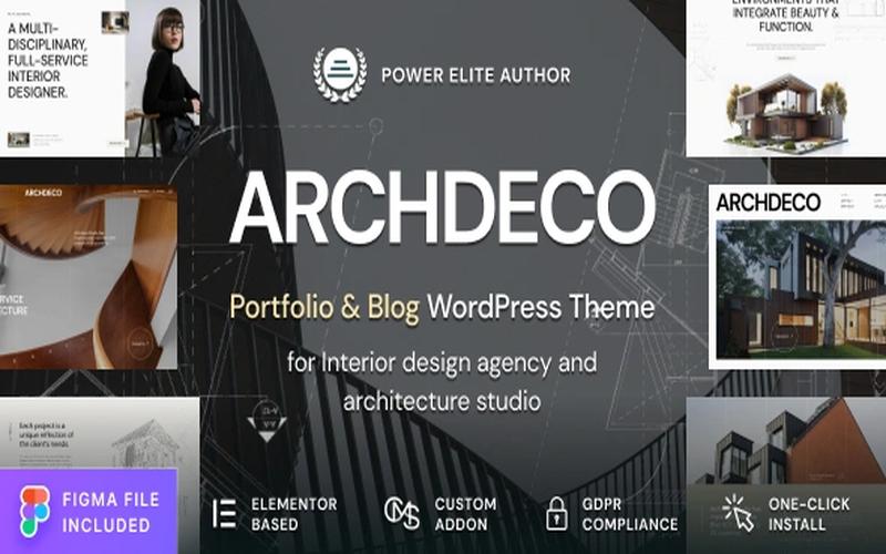 Archdeco – 建筑室内设计与项目作品集主题