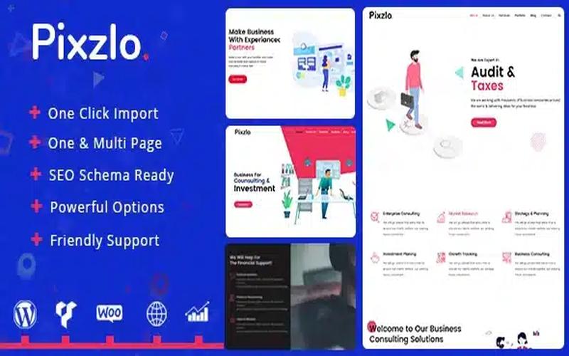 Pixzlo – 专业服务与创意公司展示主题
