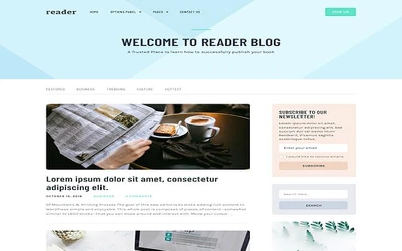 Reader – 深度阅读与多作者博客 WordPress 主题