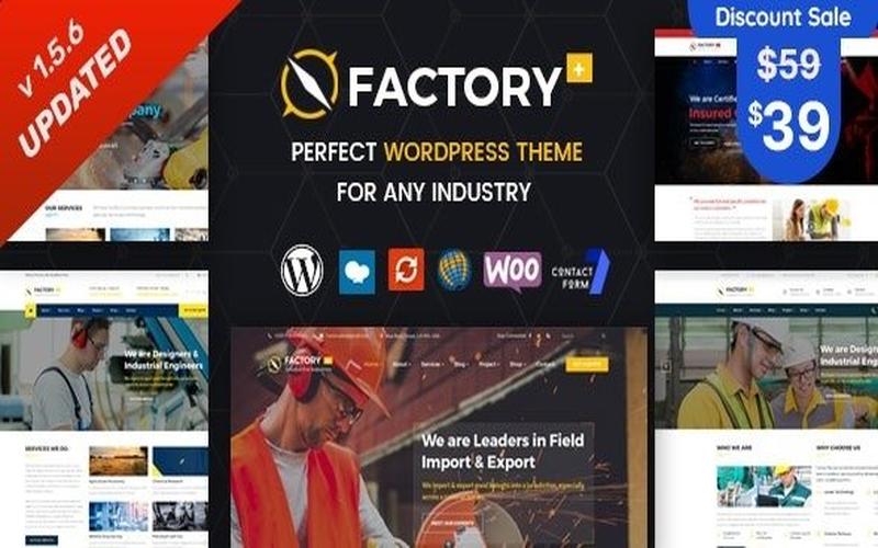 Factory Plus – 能源工业与工程企业展示主题