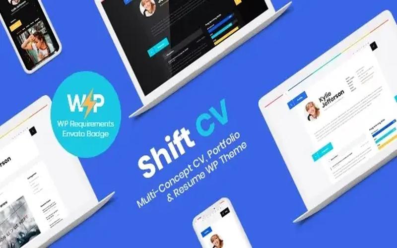 ShiftCV – 个人简历与职业作品集展示主题