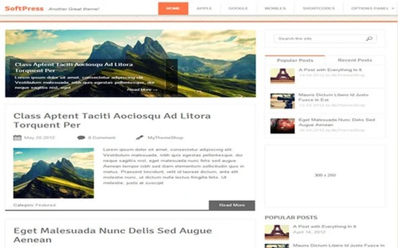 SoftPress – 宽幅图文与生活记录 WordPress 主题