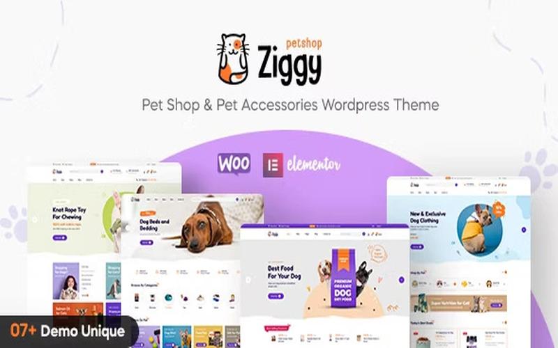 Ziggy – 宠物食品与日常用品商城主题