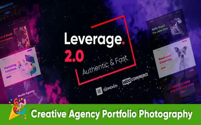 Leverage – 创意机构与外贸作品集 WordPress 主题
