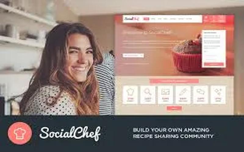 SocialChef – 美食食谱与烹饪交流社区主题