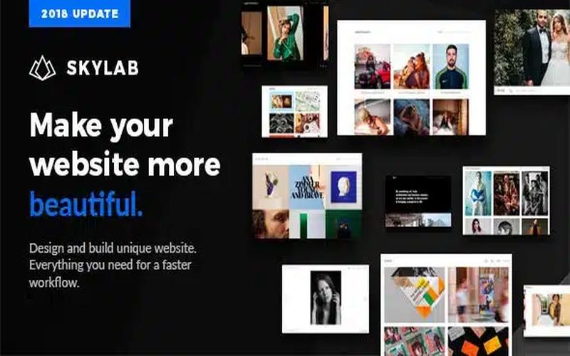 Skylab – 摄影画廊与视觉作品集展示主题