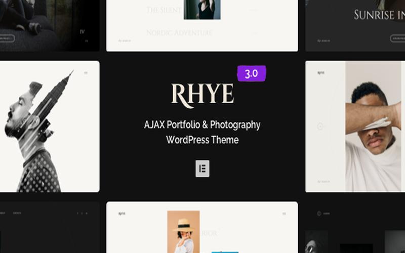 Rhye – 动态转场与全屏视觉作品集主题