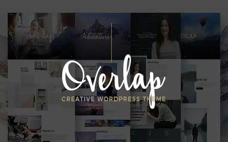 Overlap – 错层排版与创意项目展示主题
