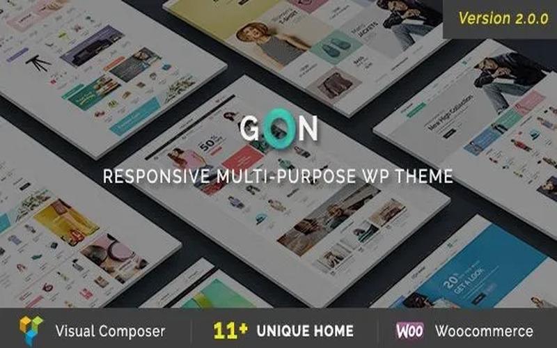Gon – 多品类购物商城与品牌内容展示主题