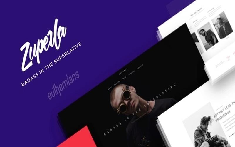 Zuperla – 创意排版与品牌作品展示主题