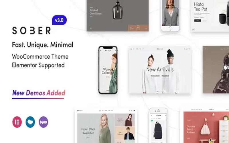 Sober – 简约品牌商城与时尚系列展示主题