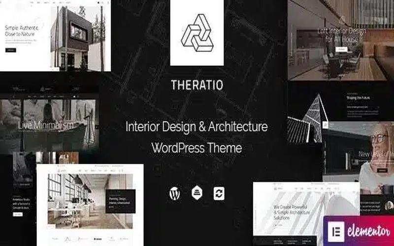 Theratio – 建筑事务所与室内设计作品展示主题