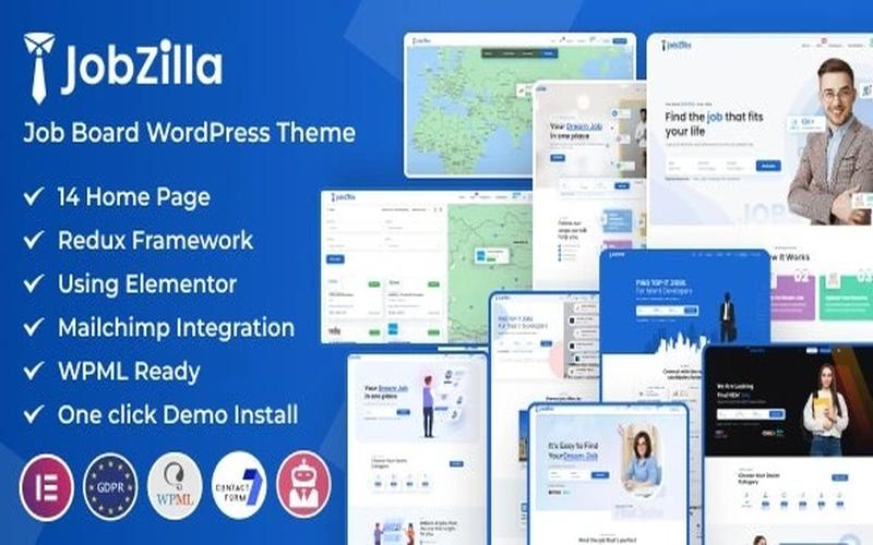 JobZilla – 求职招聘与职位信息门户主题