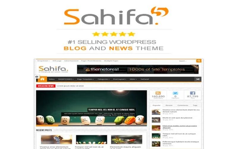 Sahifa – 新闻杂志与多栏目评测博客主题