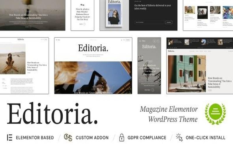 Editoria – 新闻资讯与多媒体杂志主题