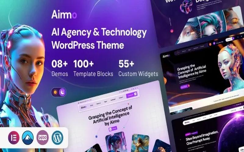 Aimo – AI机构与科技企业服务展示主题