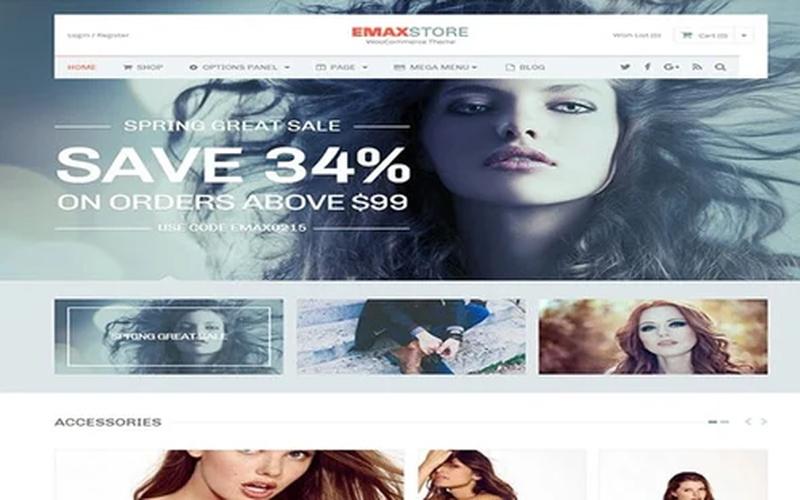 eMaxStore – 商品筛选与对比型 WooCommerce 商城主题