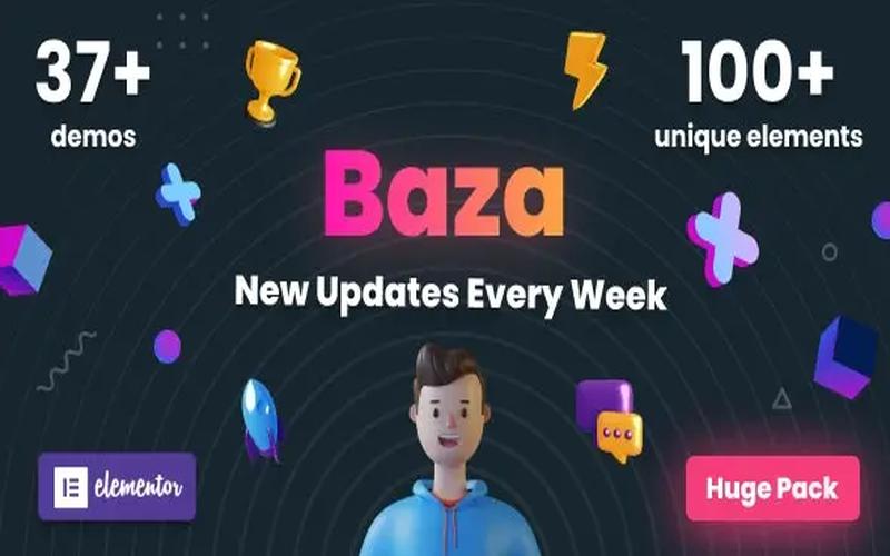 Baza – 创意企业与产品推广落地页主题